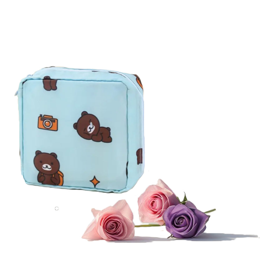 Captured Bear Blessings Sanitary Pad Bag
