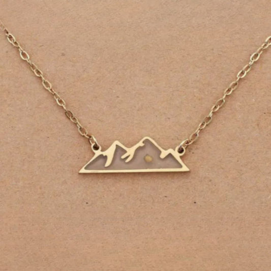Faith Golden Mountain with Mustard Seed Necklace