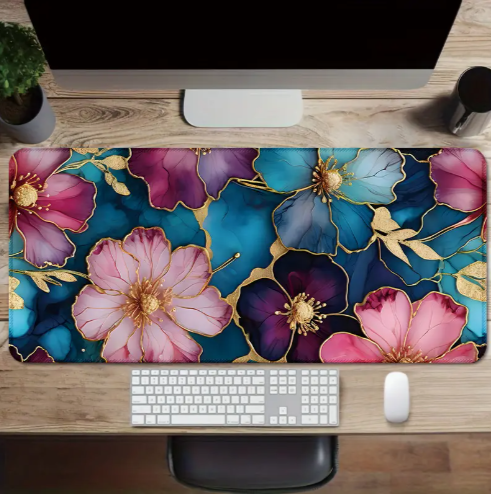 Faith at Work Boho Floral Desk Mat