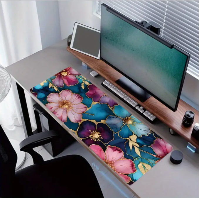 Faith at Work Boho Floral Desk Mat