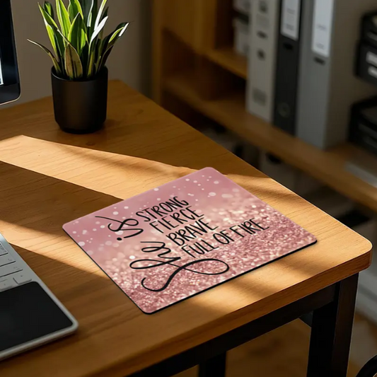 She is… Pink Sparkle Mouse Pad