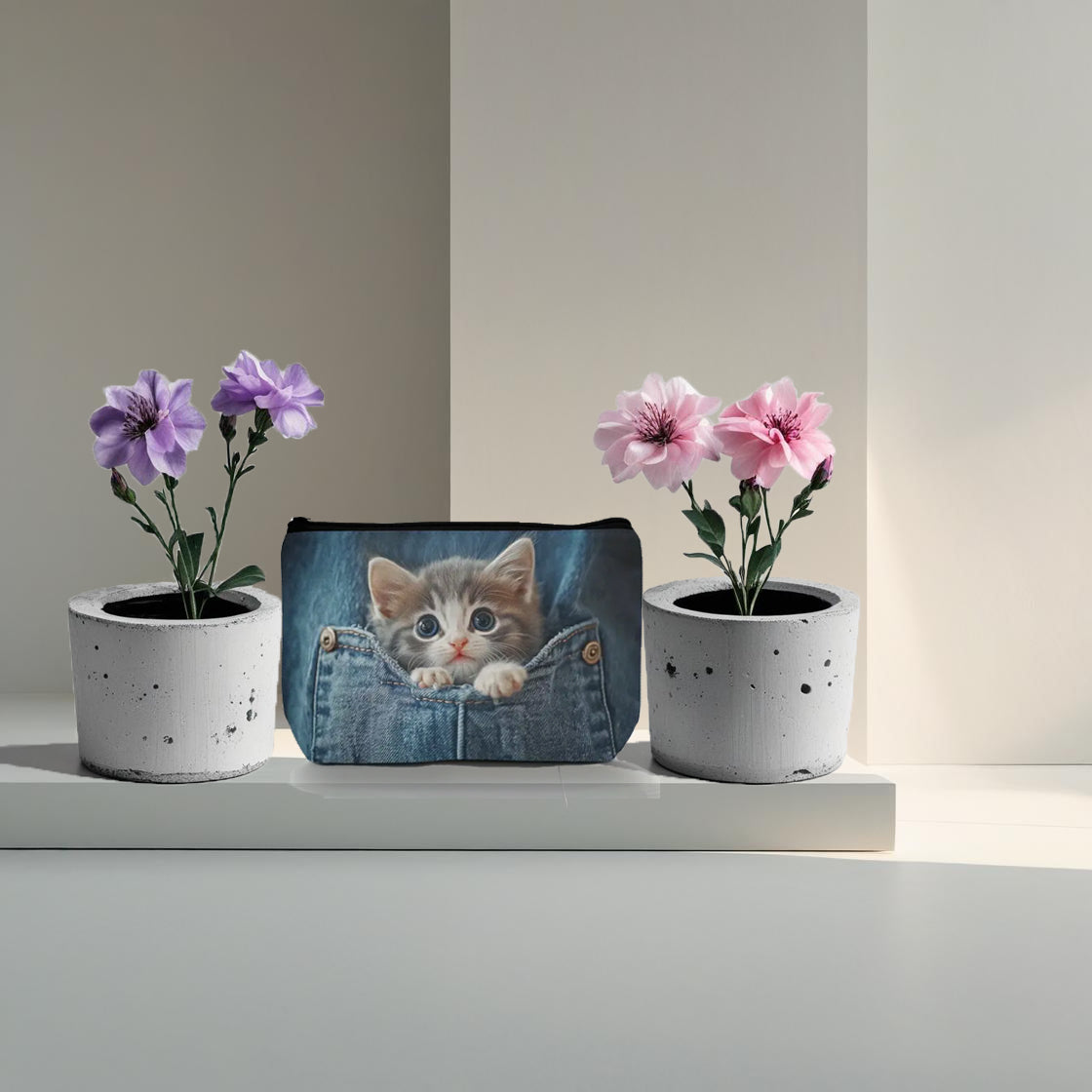 “Whiskers of Grace” Toiletry Pouch
