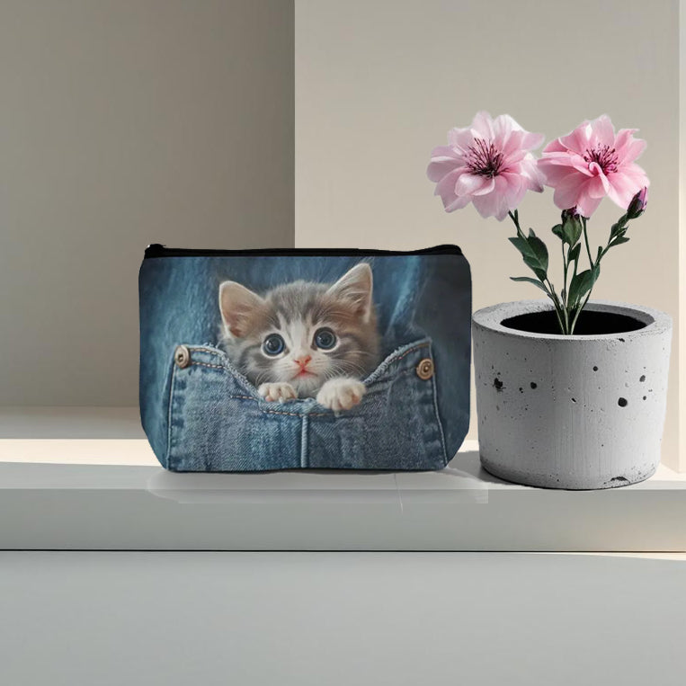 “Whiskers of Grace” Toiletry Pouch