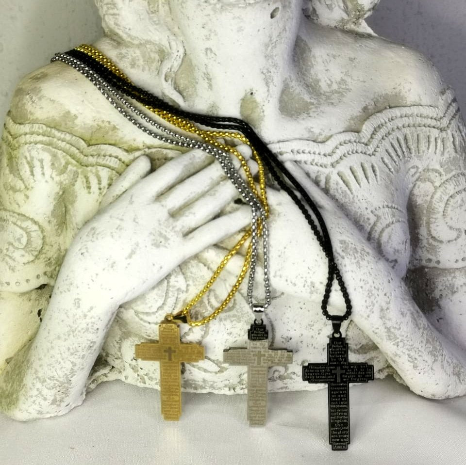 Warrior of Prayer Cross Pendant Necklace