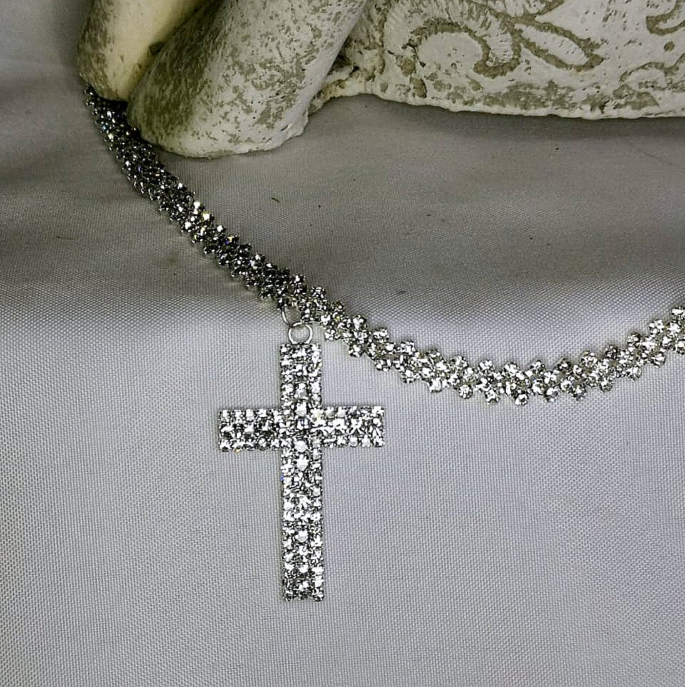 Radiant Devotion Cross Pendant Necklace