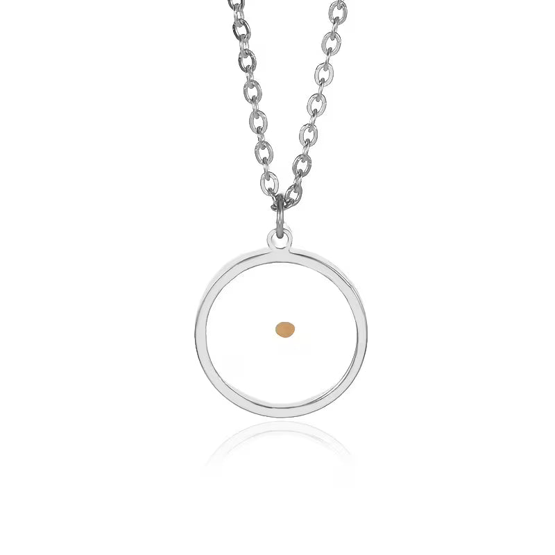 Unshakable Faith – Mustard Seed Circle Pendant Necklace