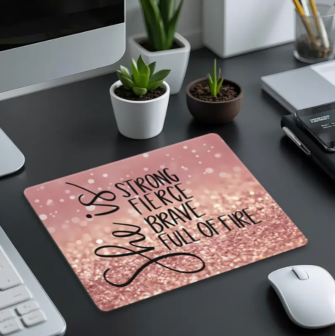 She is… Pink Sparkle Mouse Pad