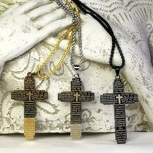Warrior of Prayer Cross Pendant Necklace