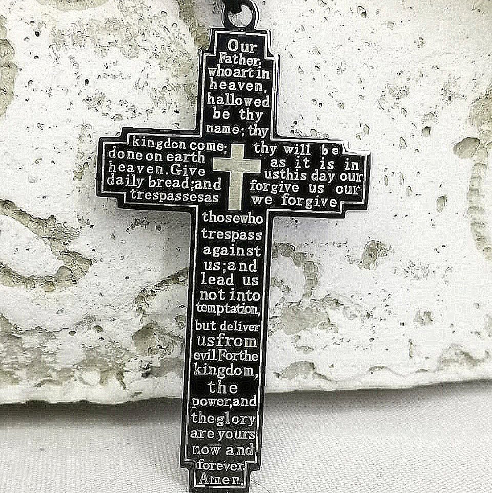 Warrior of Prayer Cross Pendant Necklace