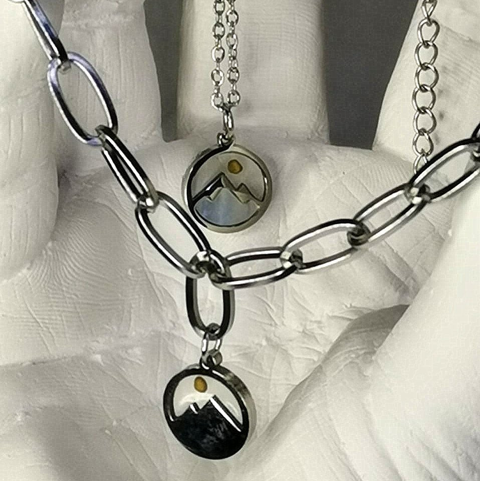 Your Faith Can Move Mountains 2 Piece Silver Set