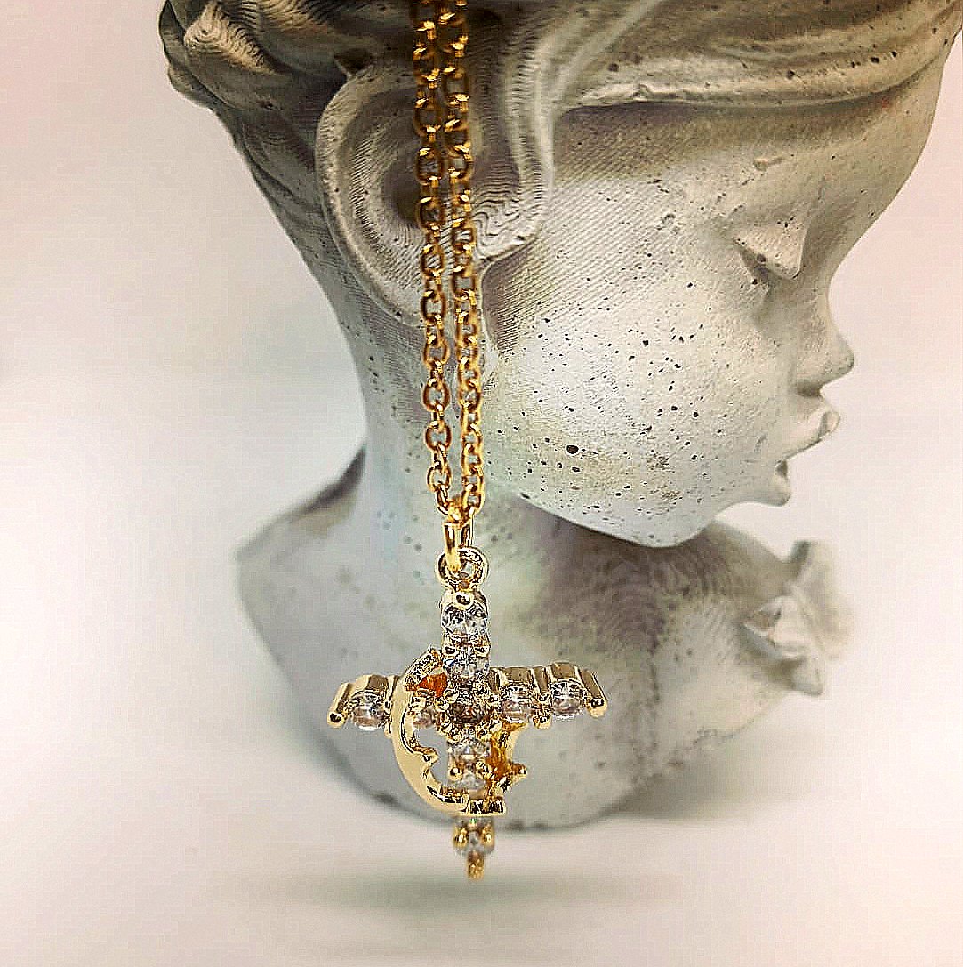 Crowned by God Rotating Crown Charm Necklace