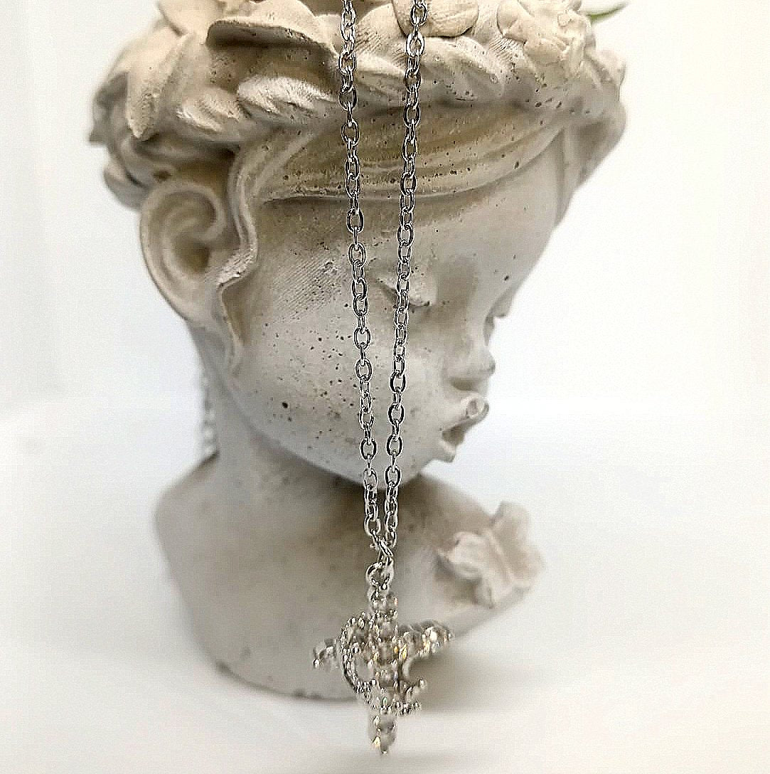Crowned by God Rotating Crown Charm Necklace